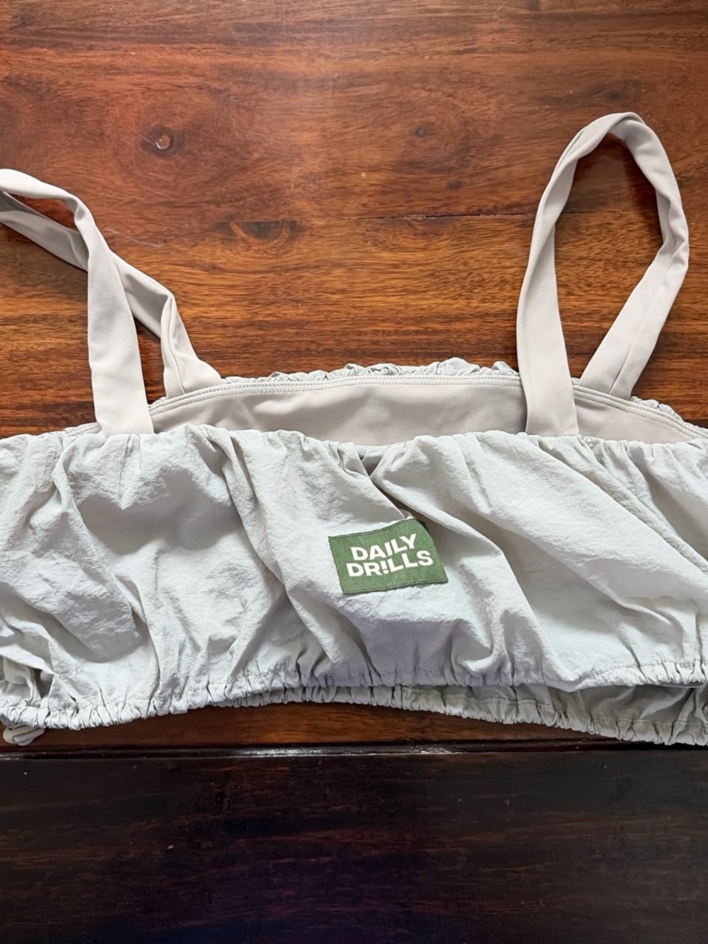 Daily Drills Light Gray Bubble Bra